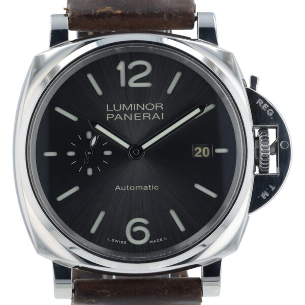 Panerai Luminor Due Stainless Steel Gray Dial 42mm Automatic Mens Watch PAM00904